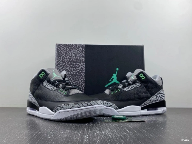 Bmlin Air Jordan Green Glow CT8532-031 3 0710